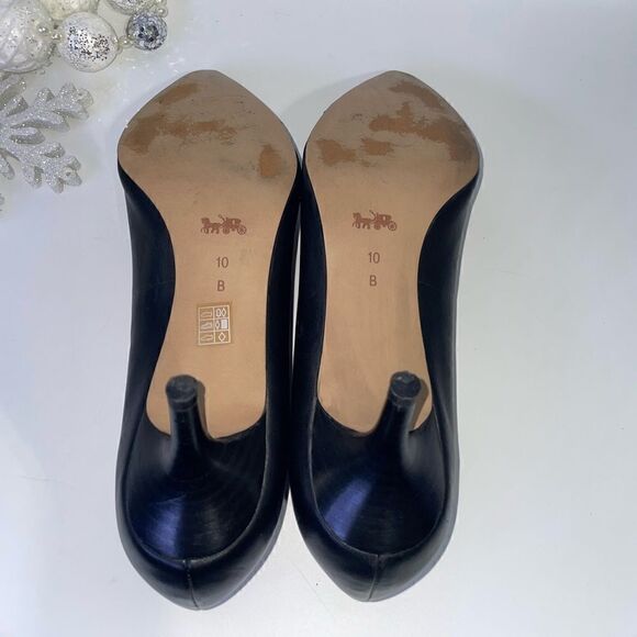 Coach Leather Heels 10B - Picture 7 of 8